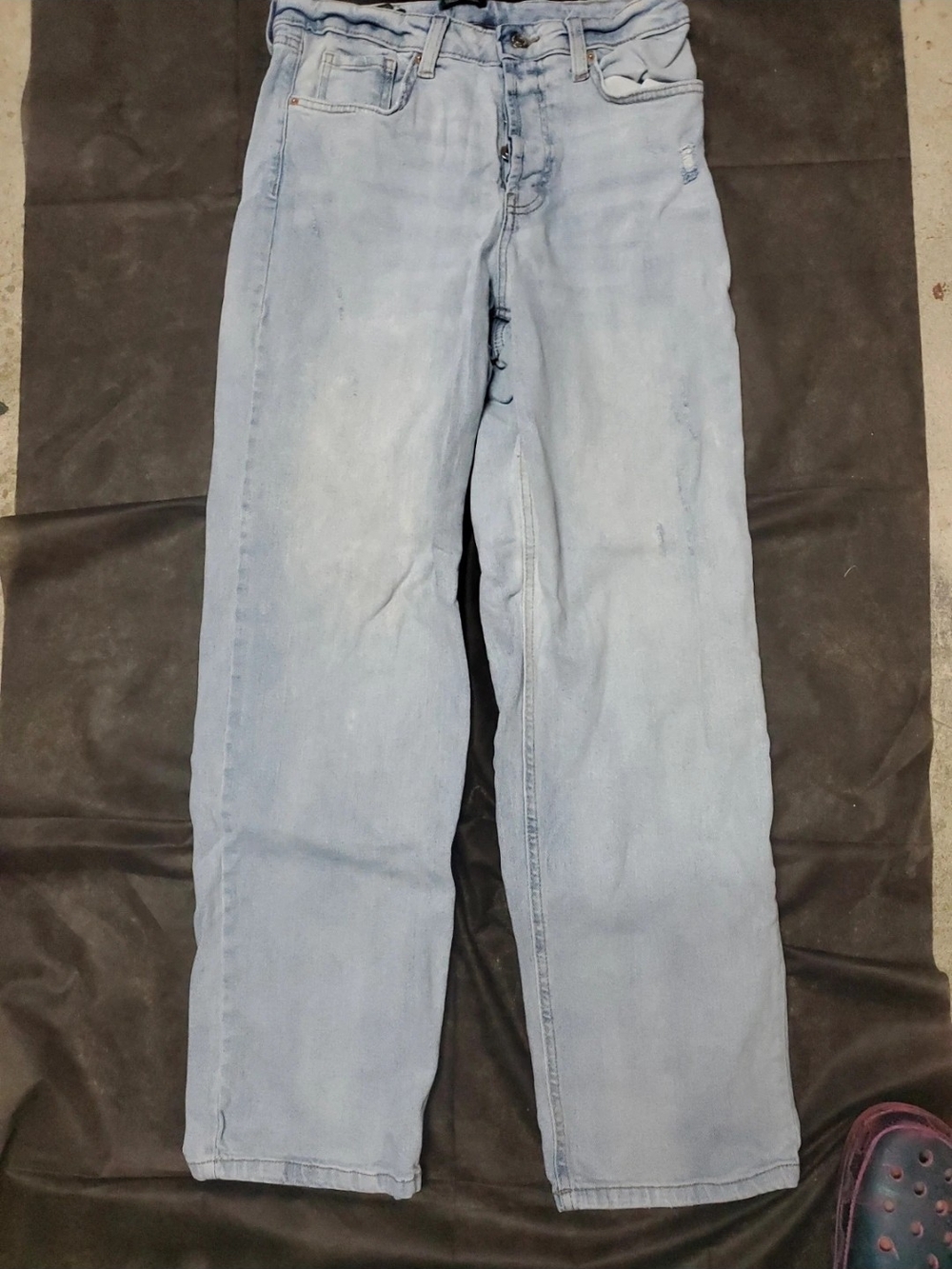 Womens/girls Straight Light Blue Jeans - Classic Everyday Fit